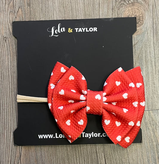 Red  Lola And Taylor Headband, One Size