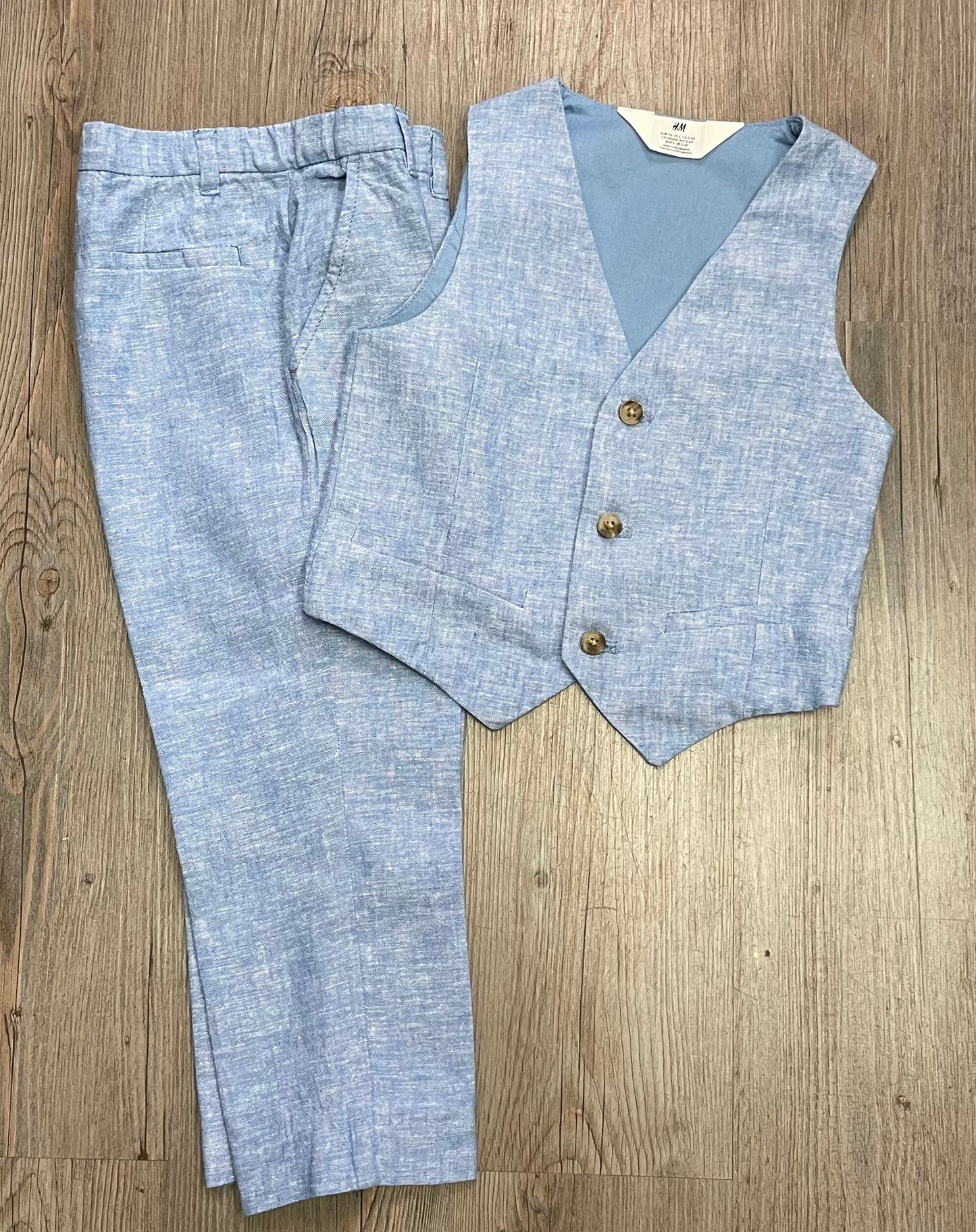 Blue  H&M Vest And Pant Set, 5-6Y