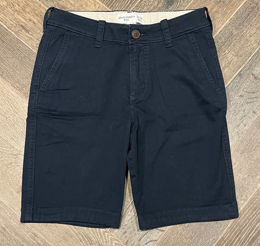 Navy  Abercrombie Chino Shorts, 11-12Y
