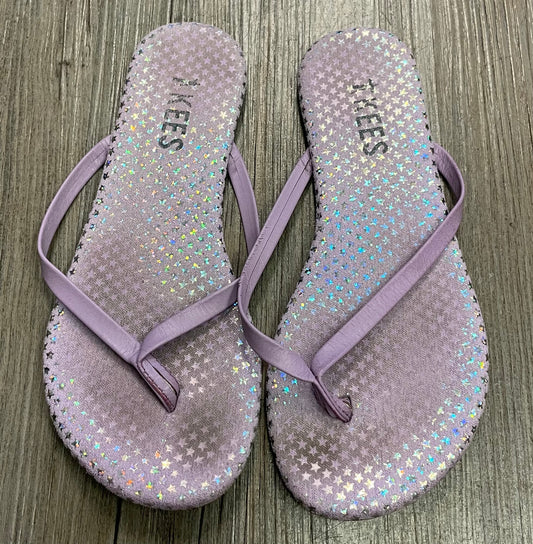 Lavander  Tkees Flip Flop, 13Y