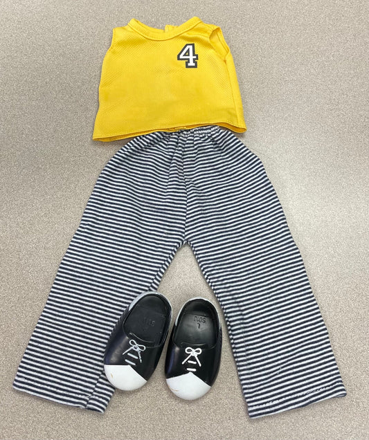 Yellow/b  OG Doll Clothing Set, 3pcs