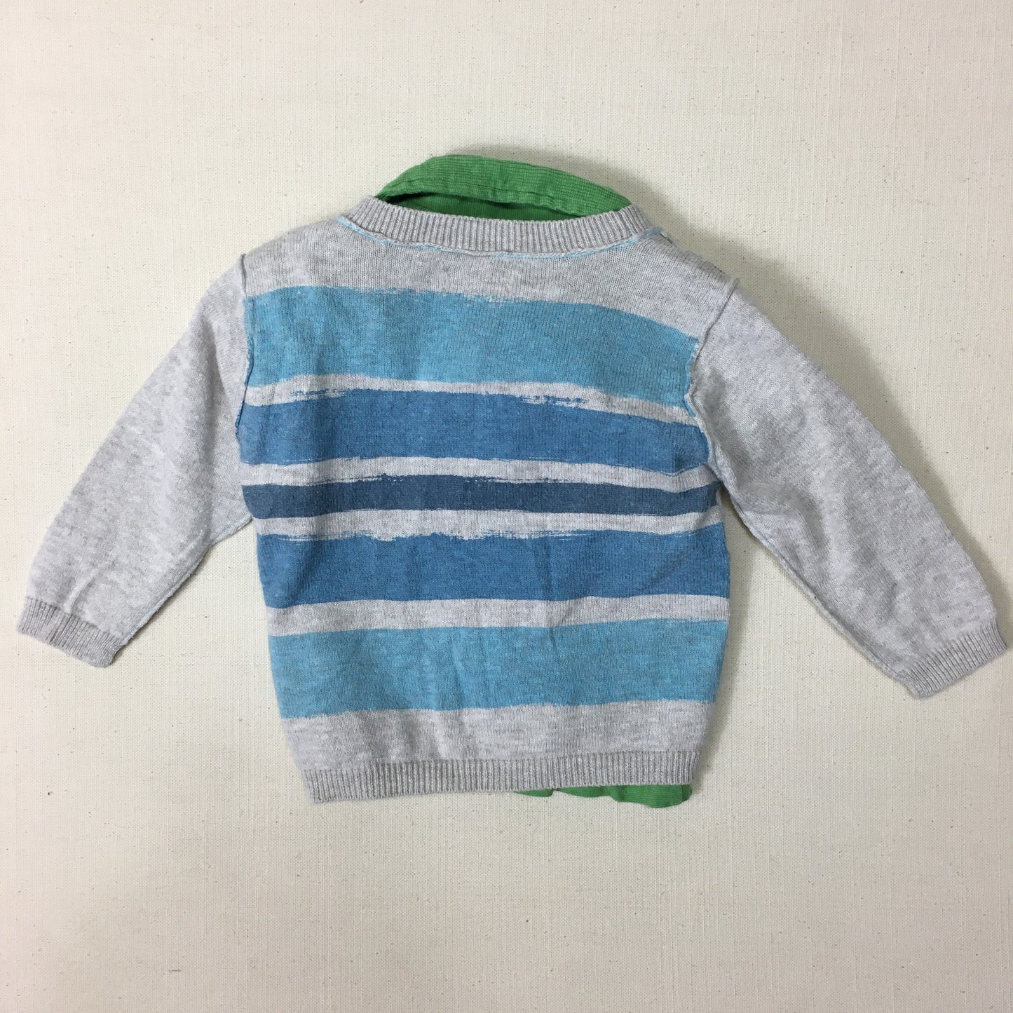 Grey/lim  Ikks Sweatshirt/tee, 6M