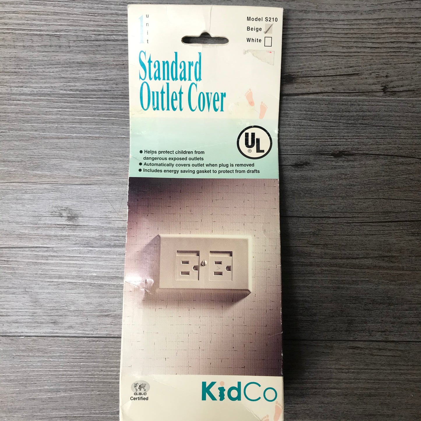 Biege  Outlet Cover, New