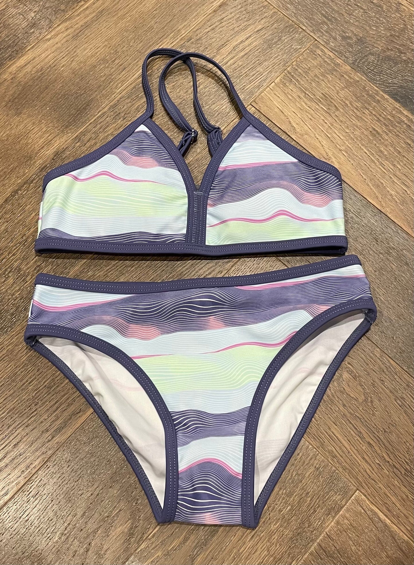 Multi  Color Kids Bathing Suit, 6Y