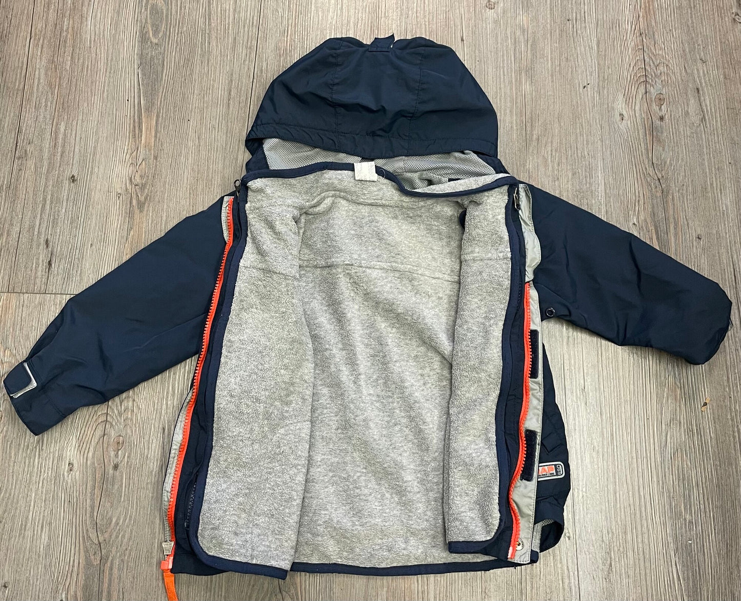 Navy  Gap 2 In 1 Jacket, 4Y