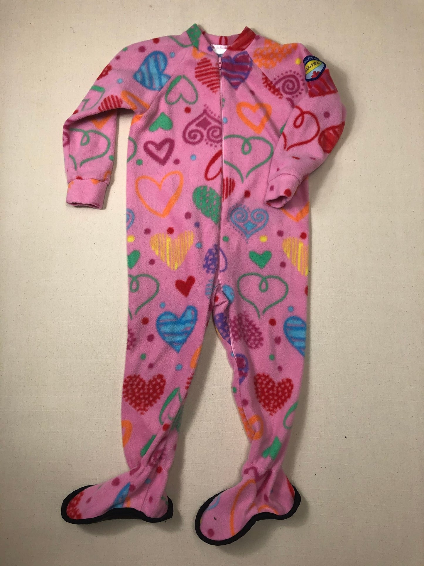 Pink  Snug As A Bug Fleece Pj, 3-4Y