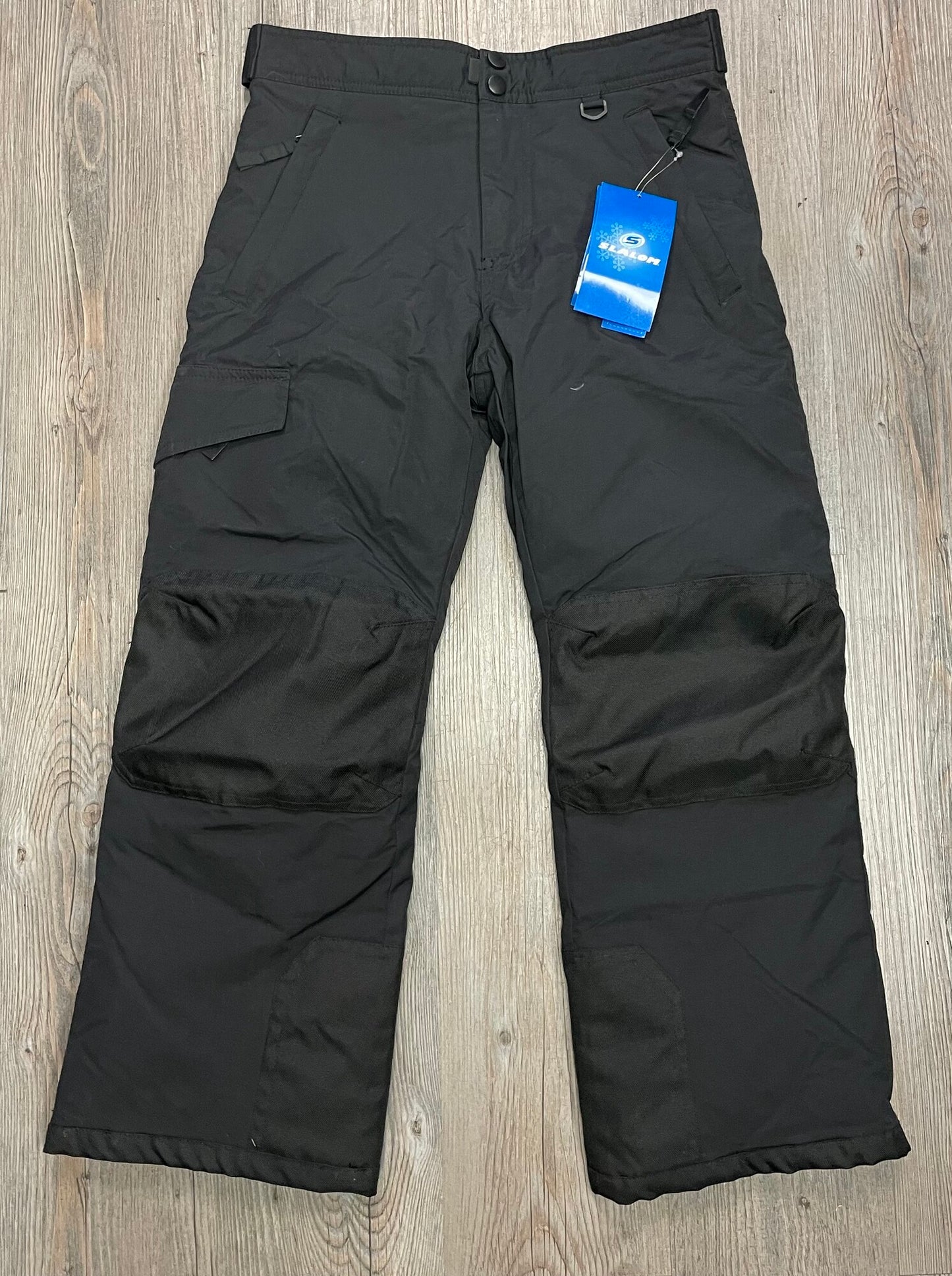 Black  Slalom Snow Pants, 8Y