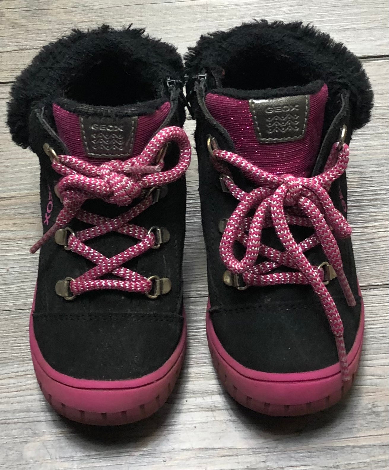 Black  Geox Respira Side Zip Boo, 10T