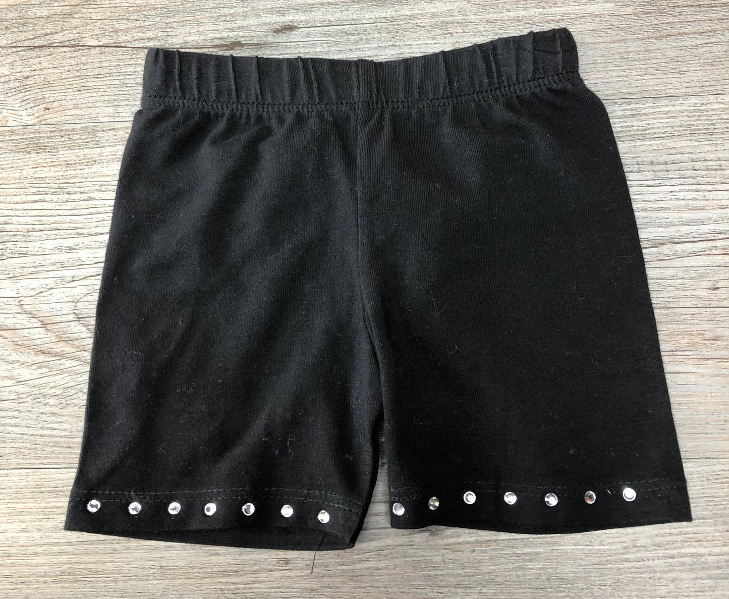 Black  Lycra Bike Shorts, 6-12M