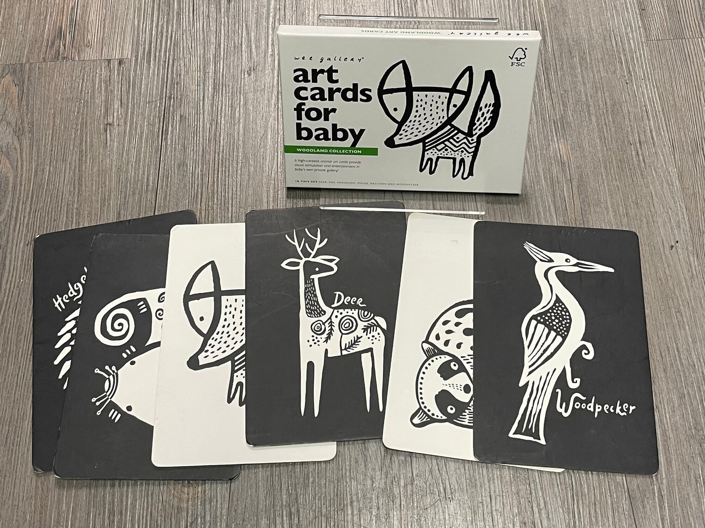 Black/Wh  Art Cards For Baby, Infant