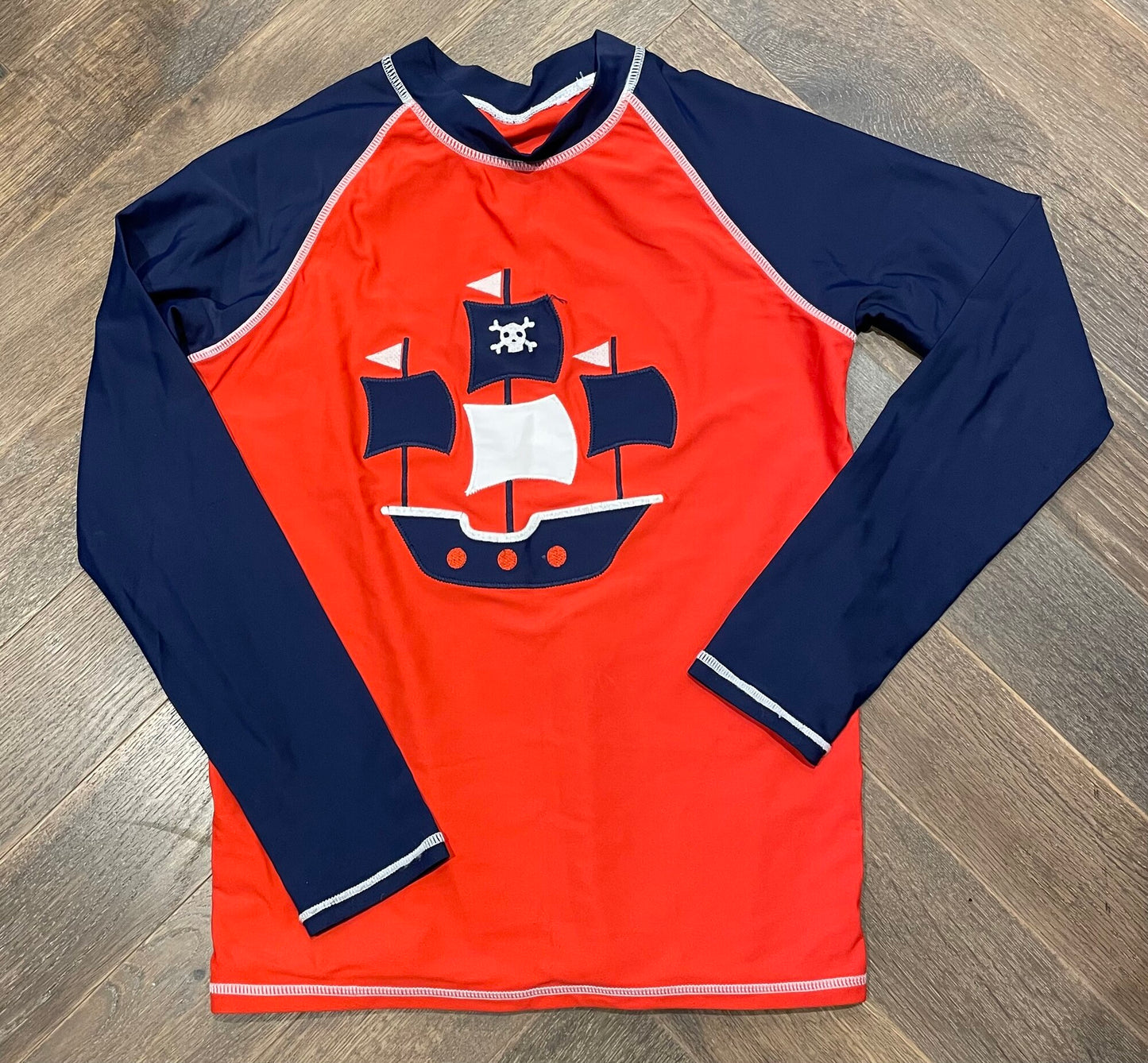 Red/navy  Rash Guards LS, 12Y