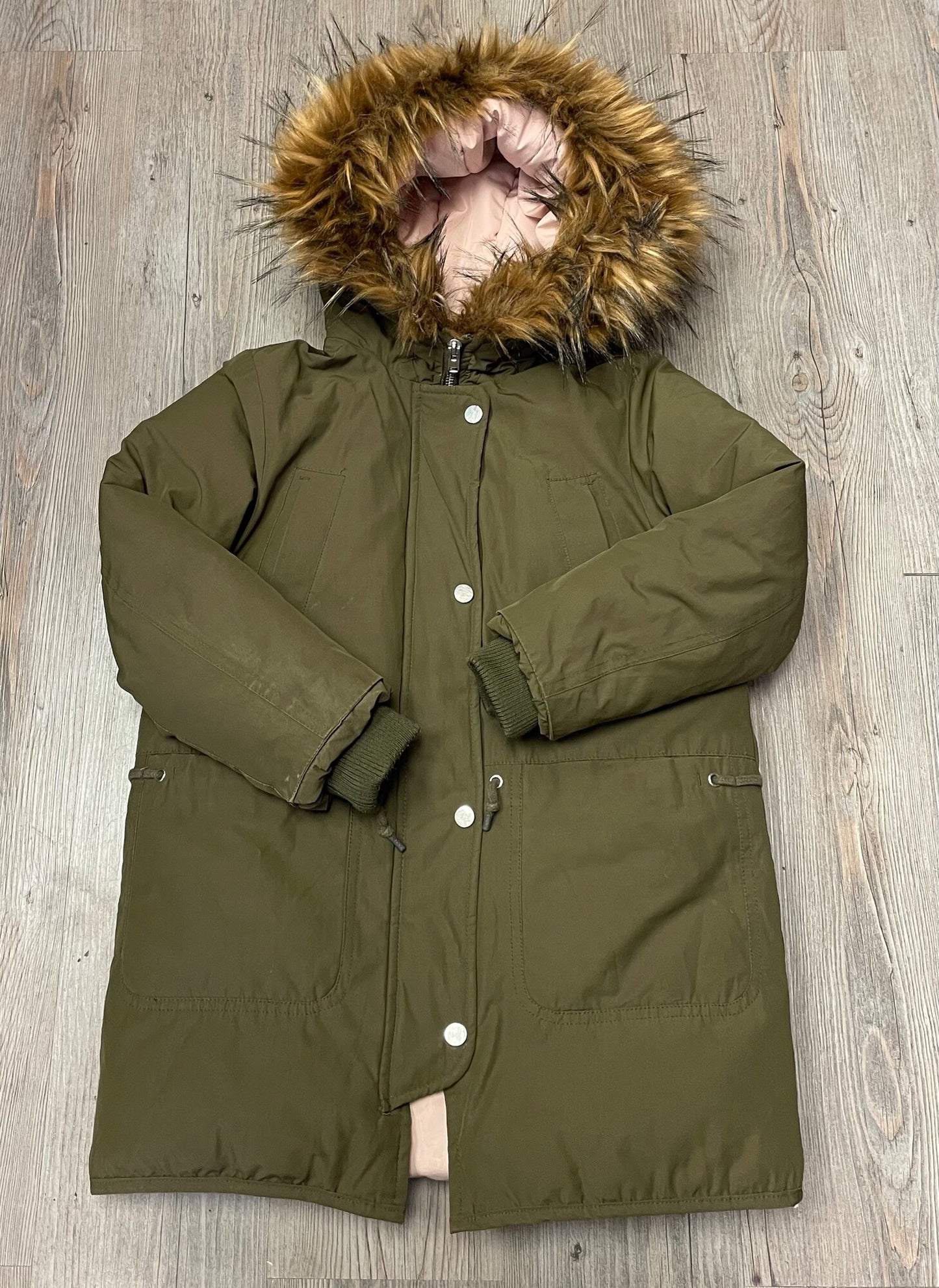 Olivegre  Zara Winter Parka, 7Y