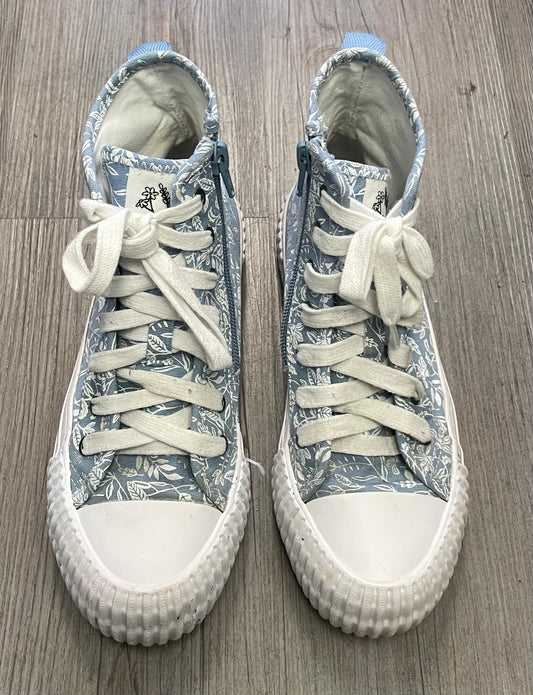 Blue  Zara Floral High Tops, 4Y