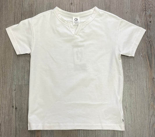 Cream  Musli V Neck Tee, 5Y