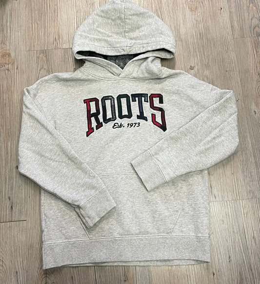 Grey  Roots Pullover Hoodie, 9-10Y