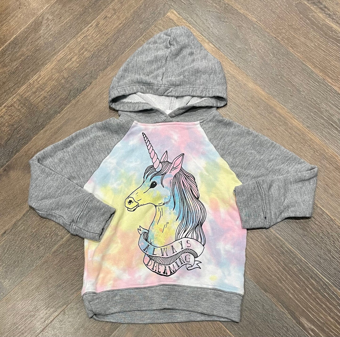 Multi  Flowers By Zoe Hoodie, 4Y