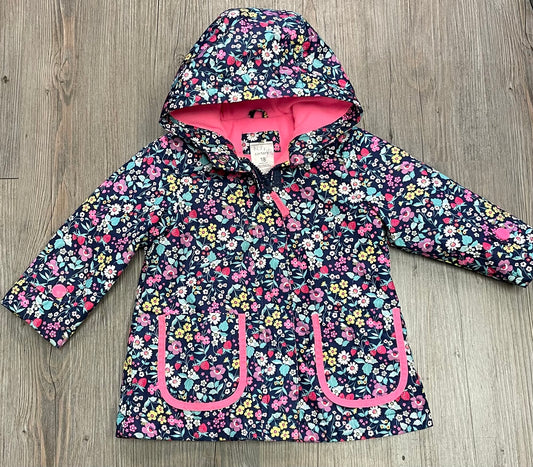 Floral  Carters Lined Rain Jacket, 18M