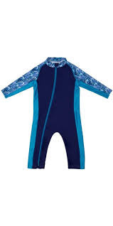 Blue  Stonz Sun Suit - Big Surf, 0-6M