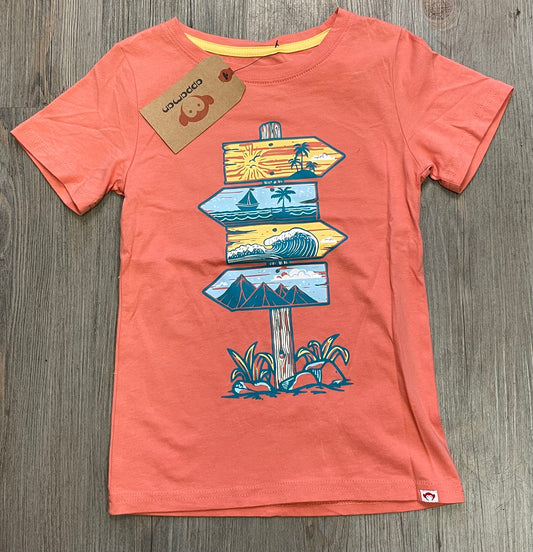 Coral  Appaman Tee, 6Y
