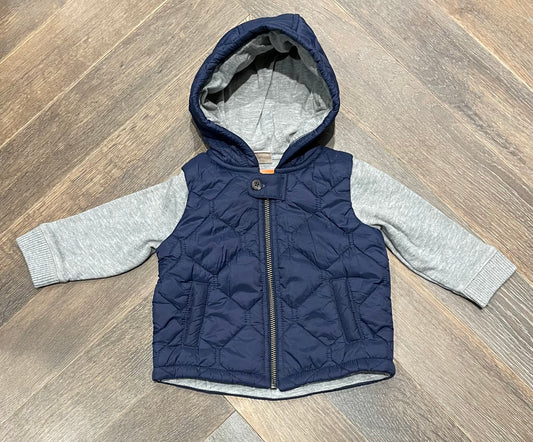 Navy  Tucker & Tate Quilted Jac, 6M