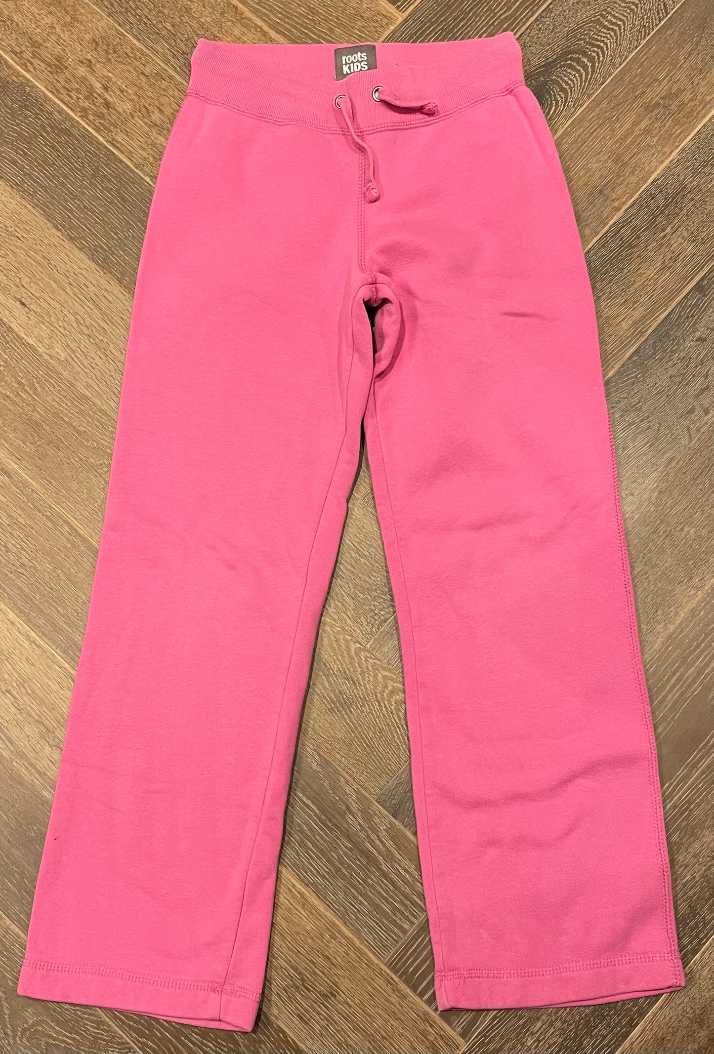 Pink  Roots Kids  Sweatpants, 10Y