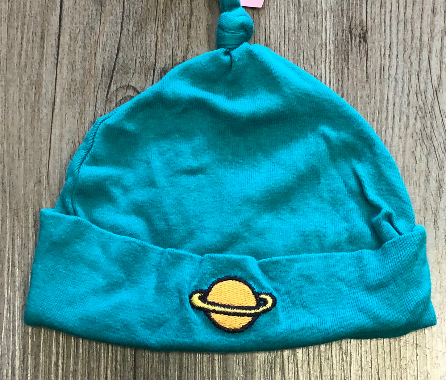 Green  Cotton Baby Hat, 3-6M