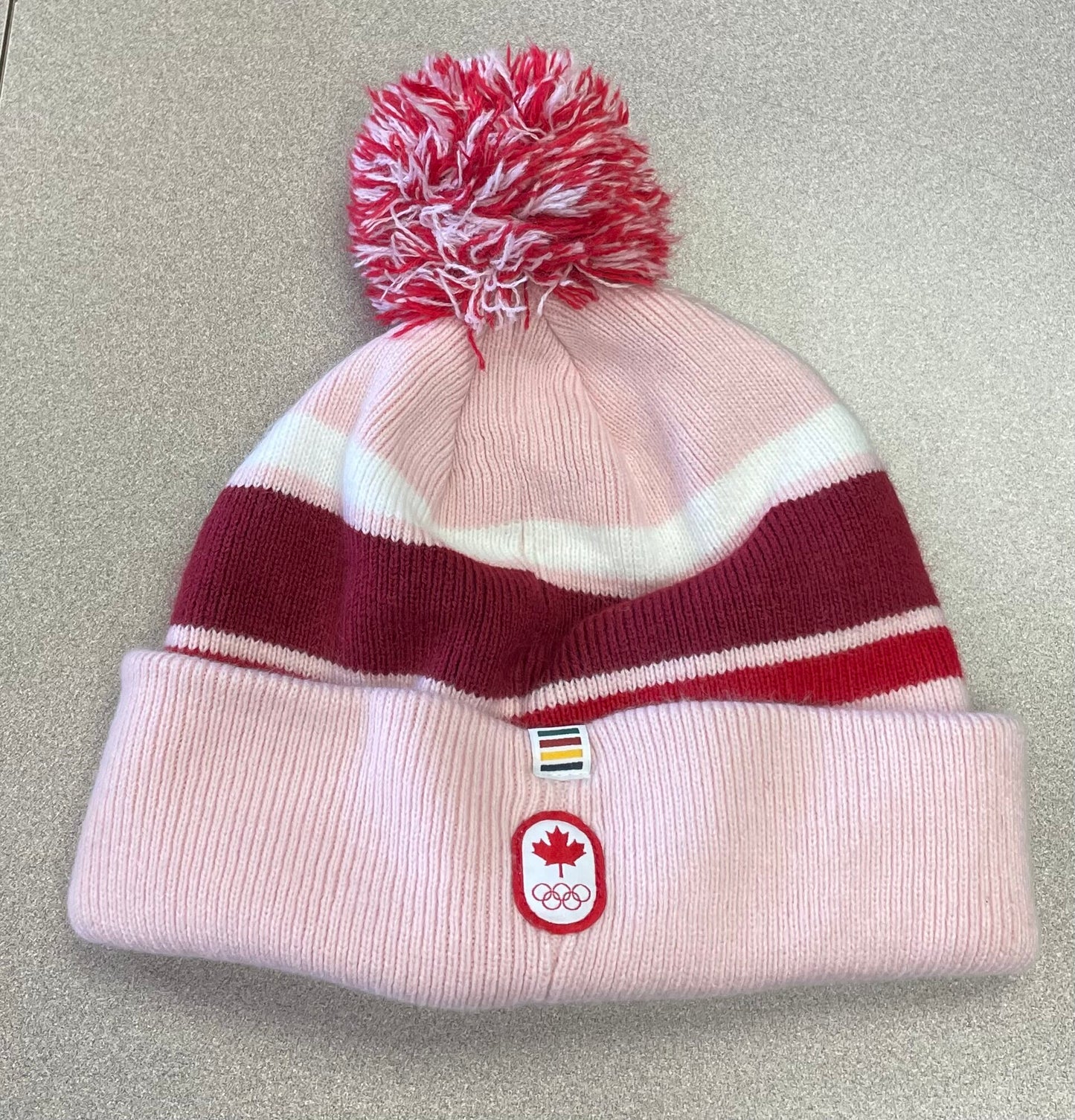 Pink  Hudson Bay Knit  Hat, Youth