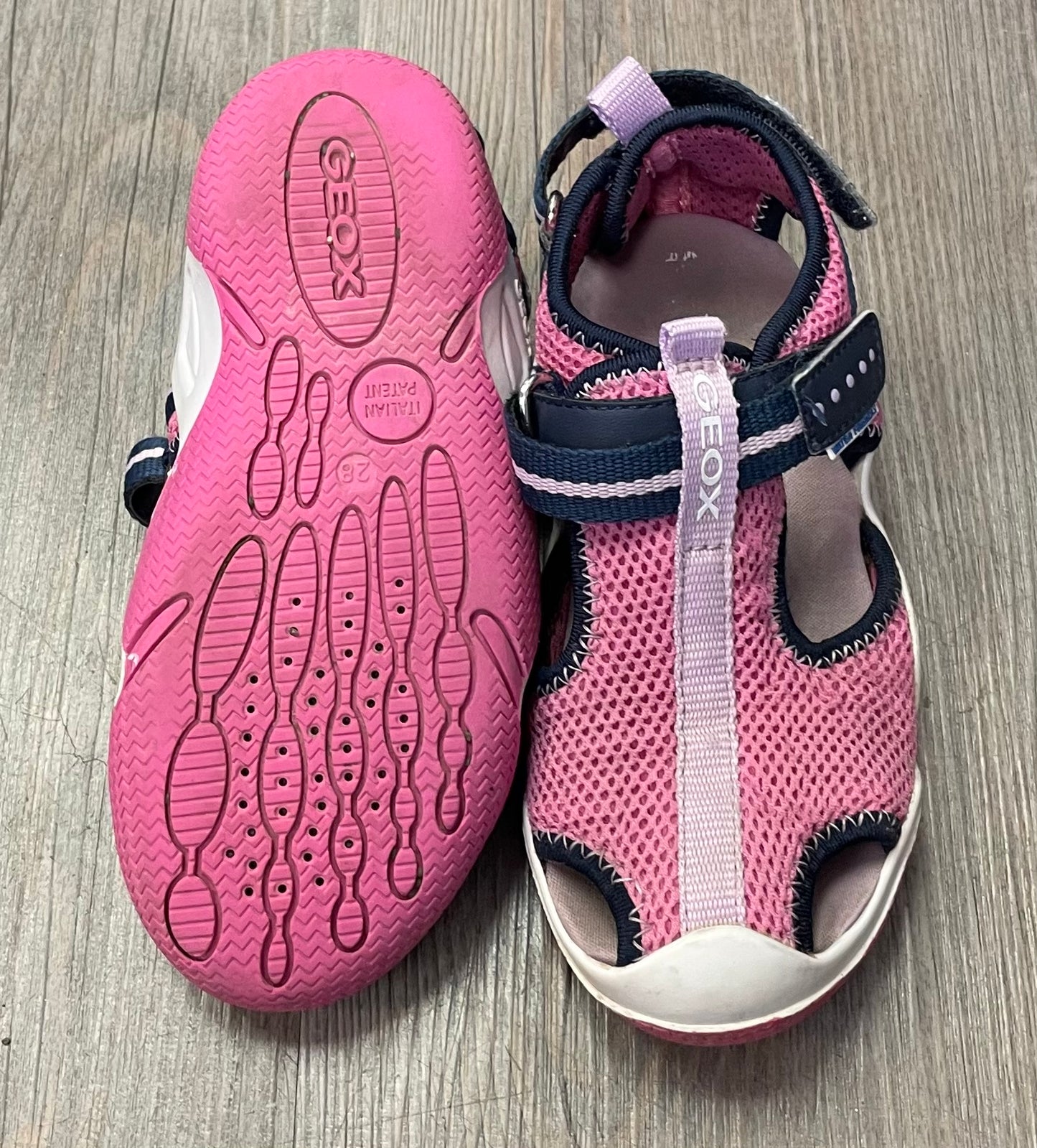 Pink  Geox Closed Toe Sandals, 10T