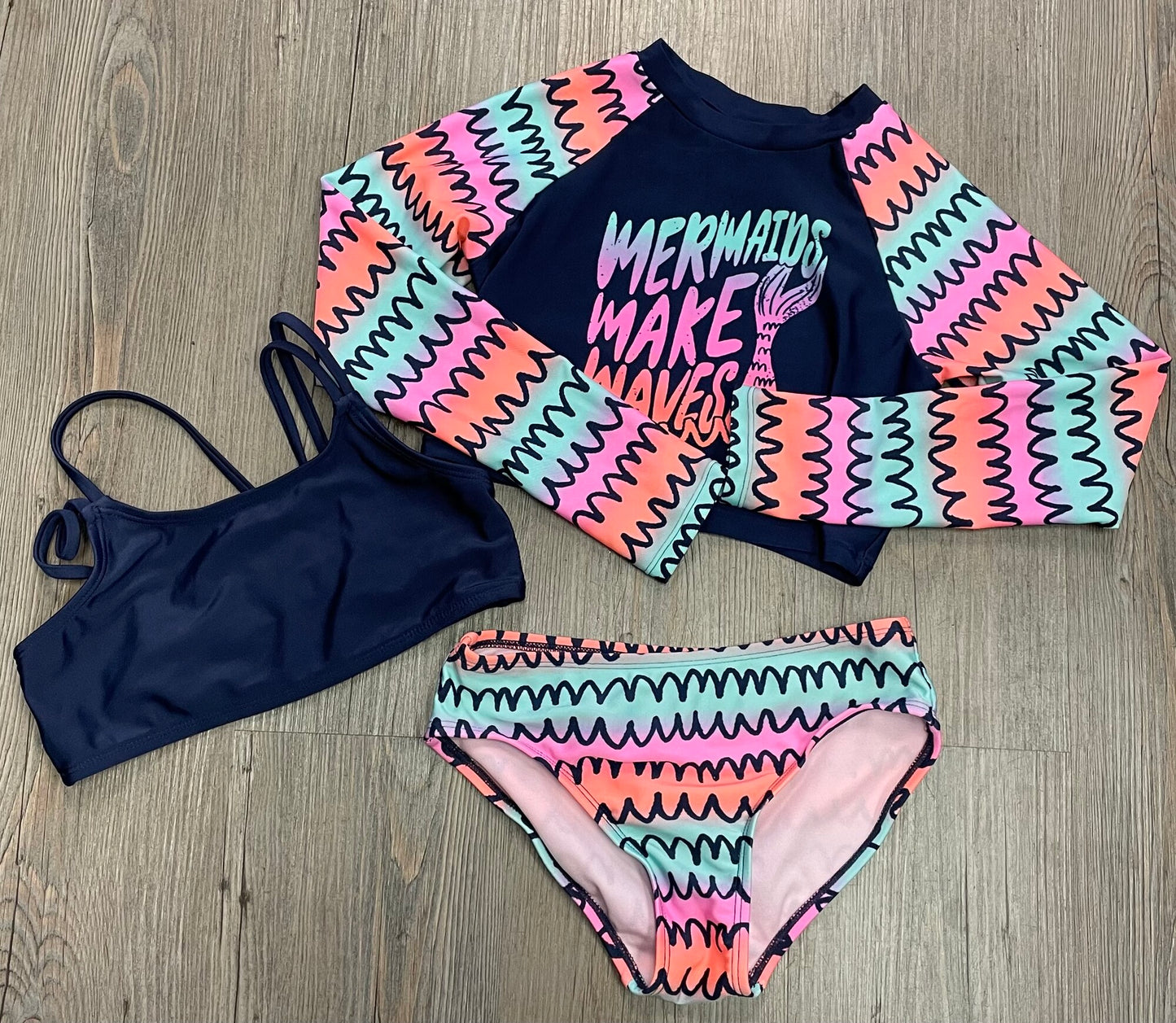 Multi  Cat & Jack Bathing Suit, 6-7Y