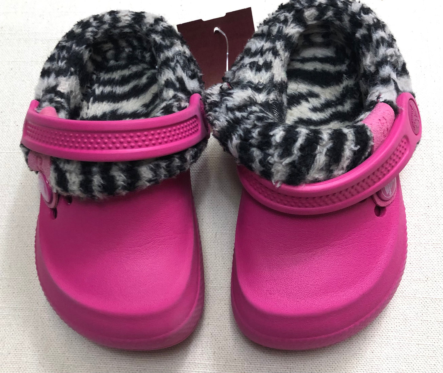 Pink  Crocs Lined Clog, 6-7T