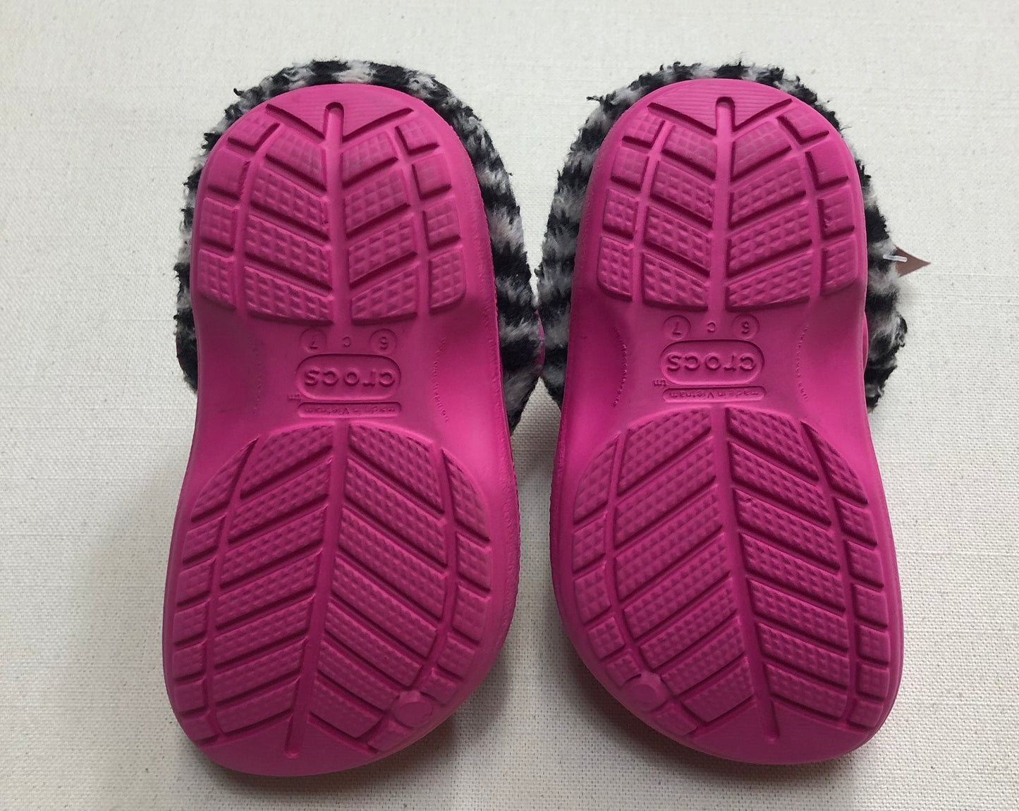 Pink  Crocs Lined Clog, 6-7T