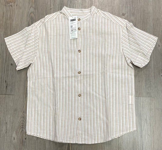 Beige  UCB Shirt Linen Blend, 8-9Y