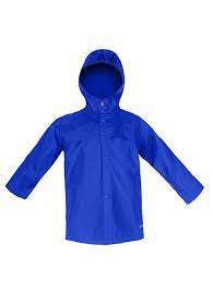 Blue  Splashy Rain Jacket, 5-6Y