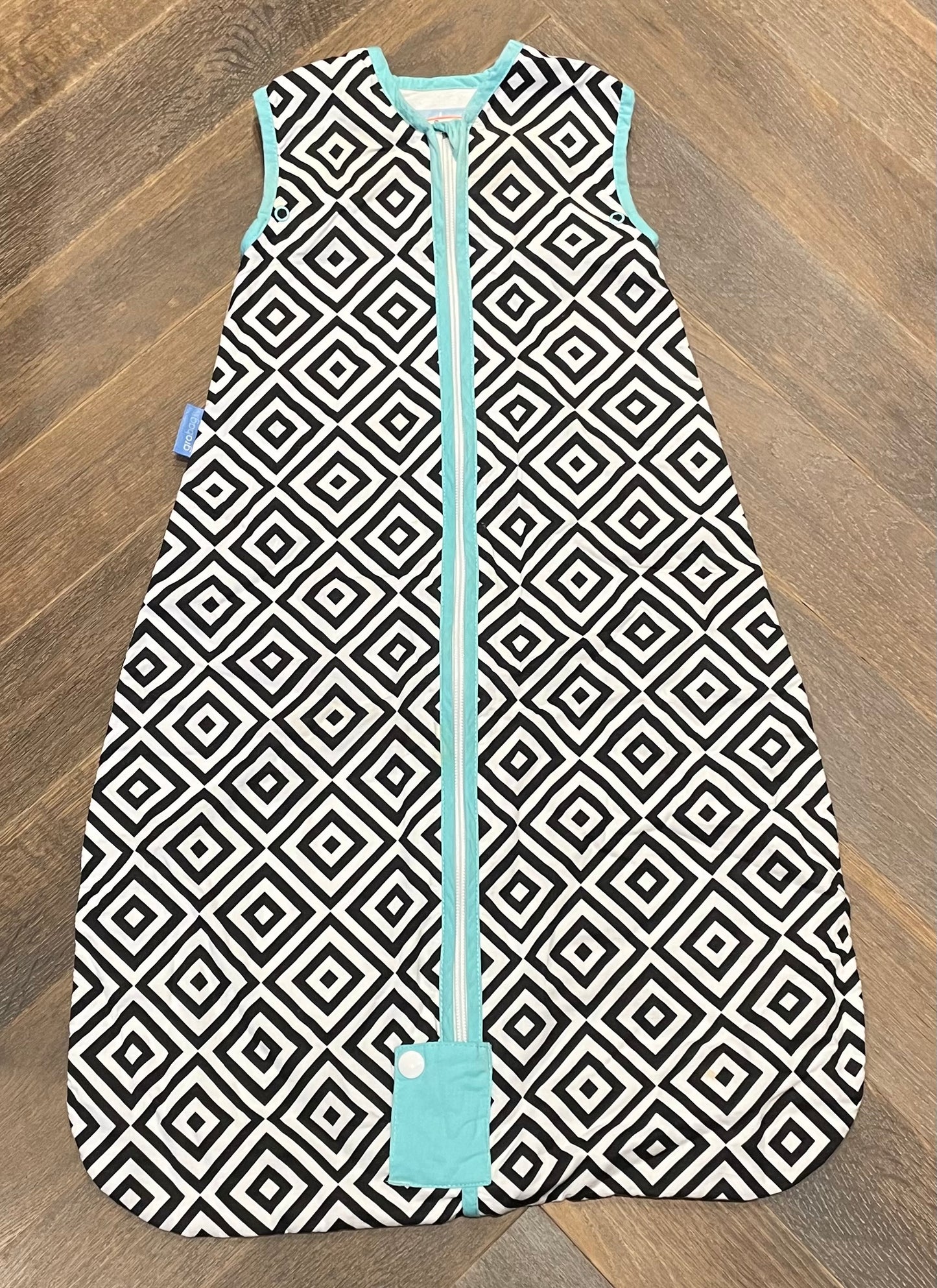 Blk/whit  Grobag Sleep Sack, 0-6M