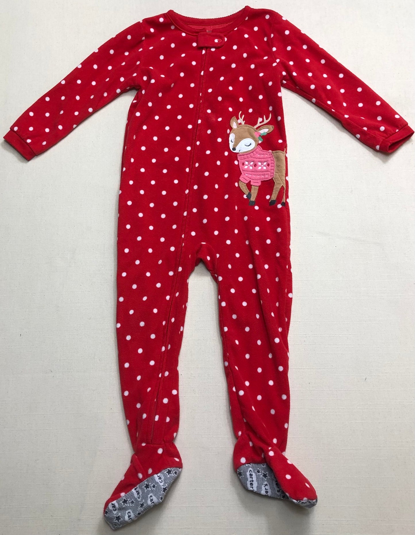 Red  Carters Pj Onesie, 4Y