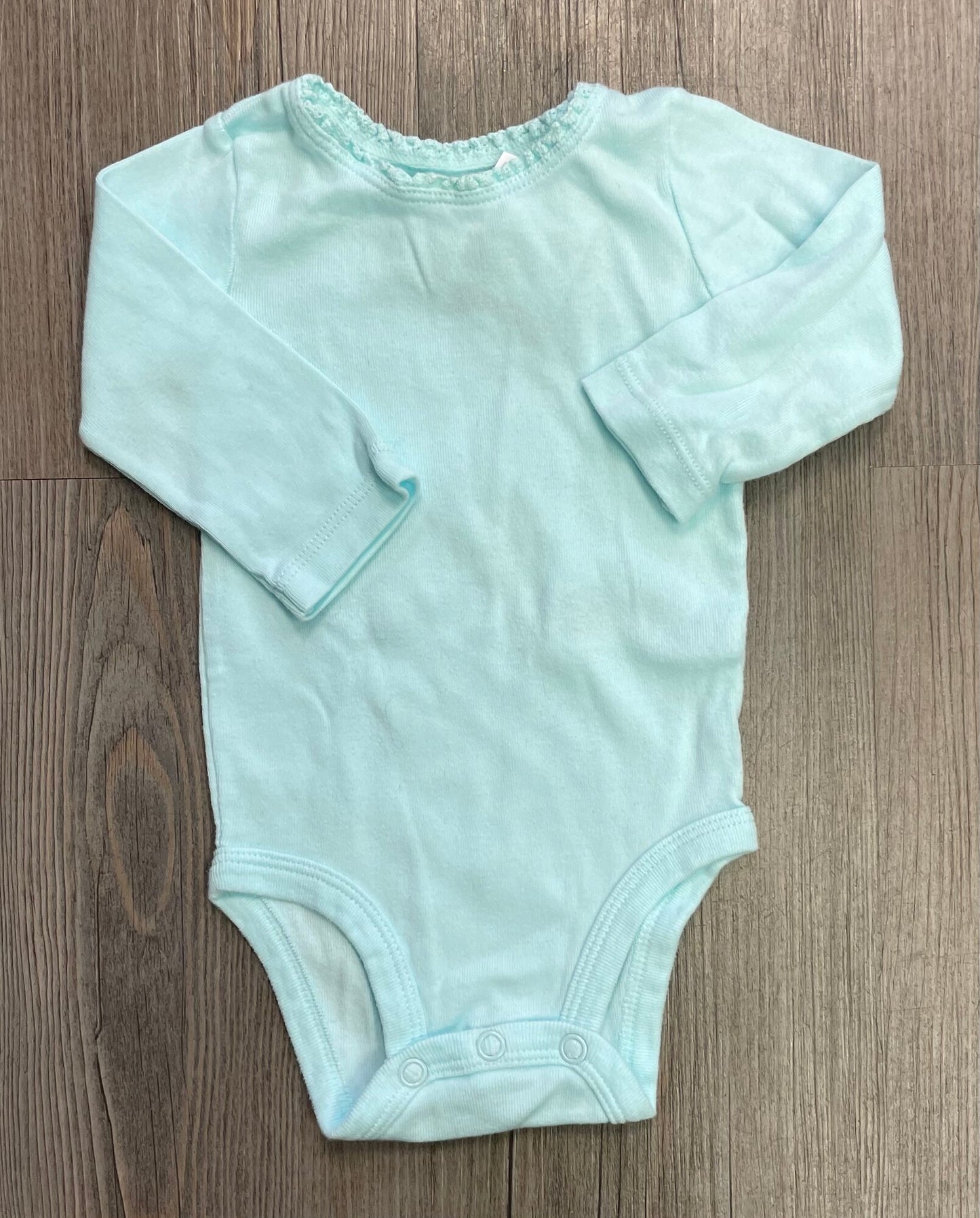 Blue  Carters Onesie LS, 3M