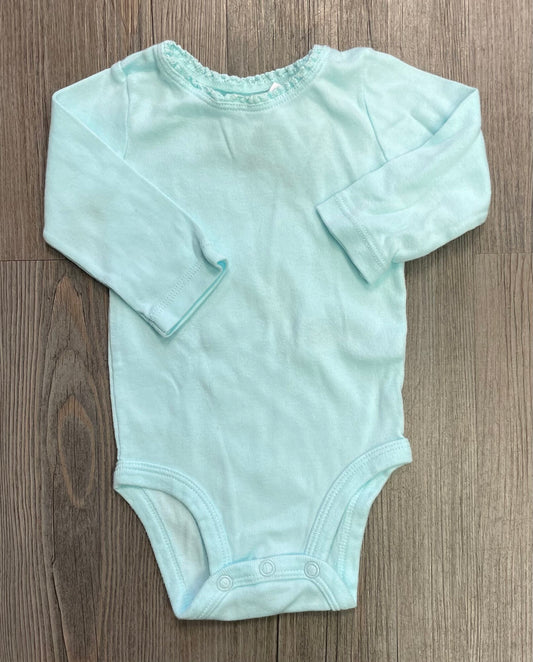 Blue  Carters Onesie LS, 3M