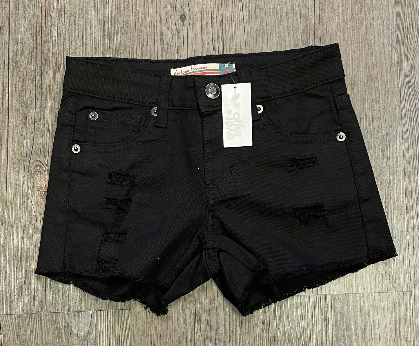 Black  Vinatage Havana Shorts, 10Y
