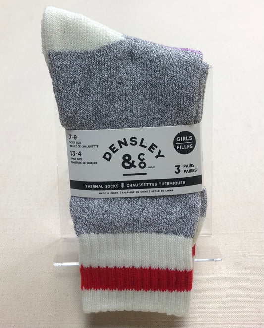 Multi  3Pack Thermal Socks, 13-4Shoe