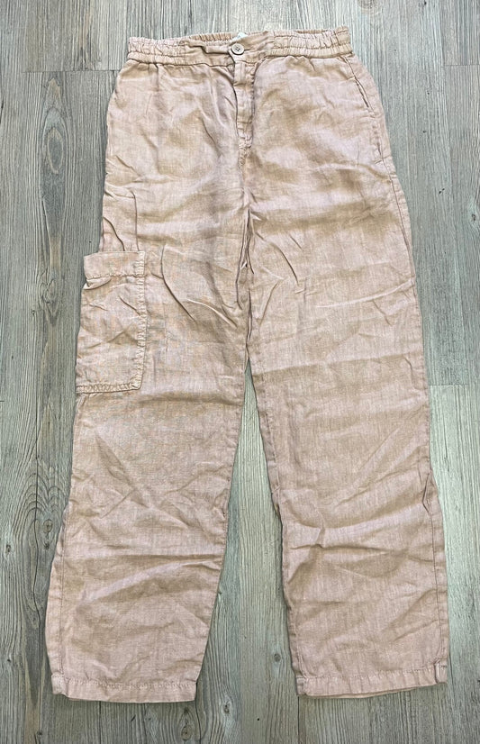 Brown  Zara Linen Cargo Pants, 11-12Y