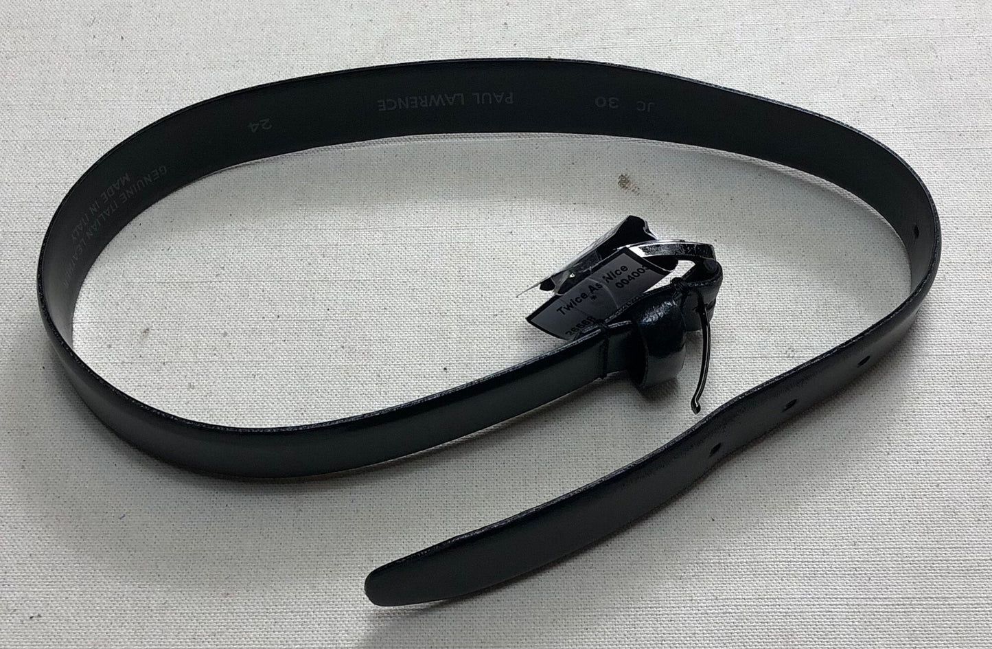Black  Paul Lawrence Belt, 30 Inch