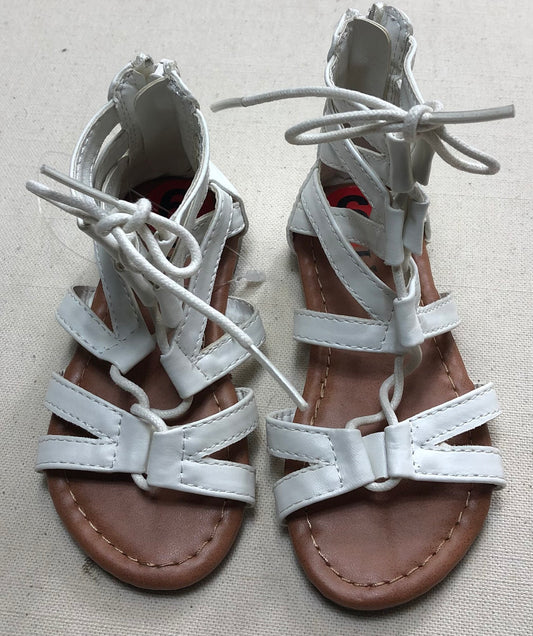 White  Link Sandals, 6T