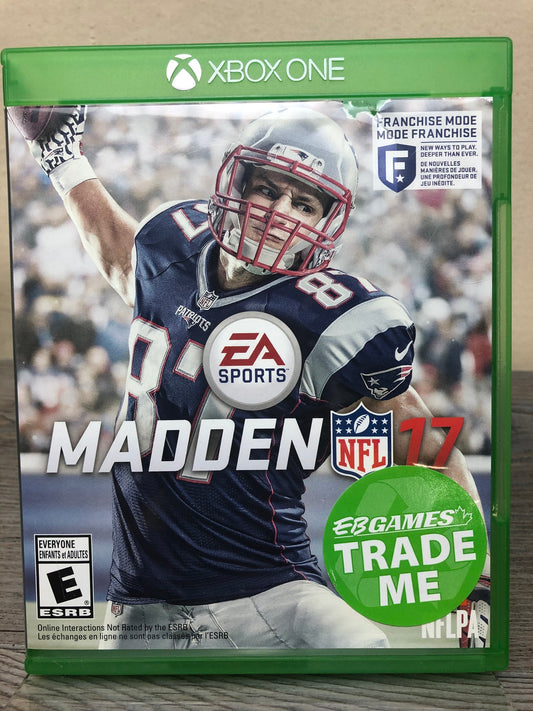 None  Madden NFL 17 Xbox One, USED