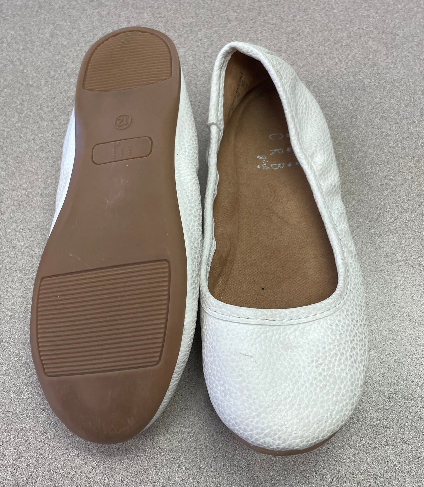 White  CRB Girl Shoes, 12Y
