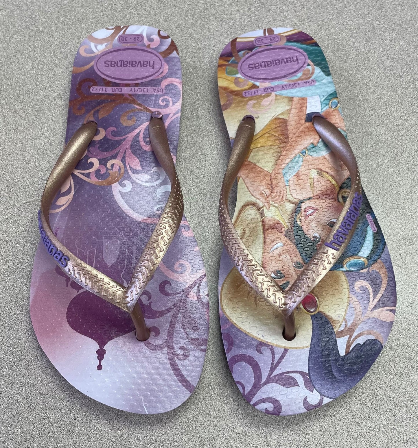 Purple  Havaianas Flip Flop, 13-1Y