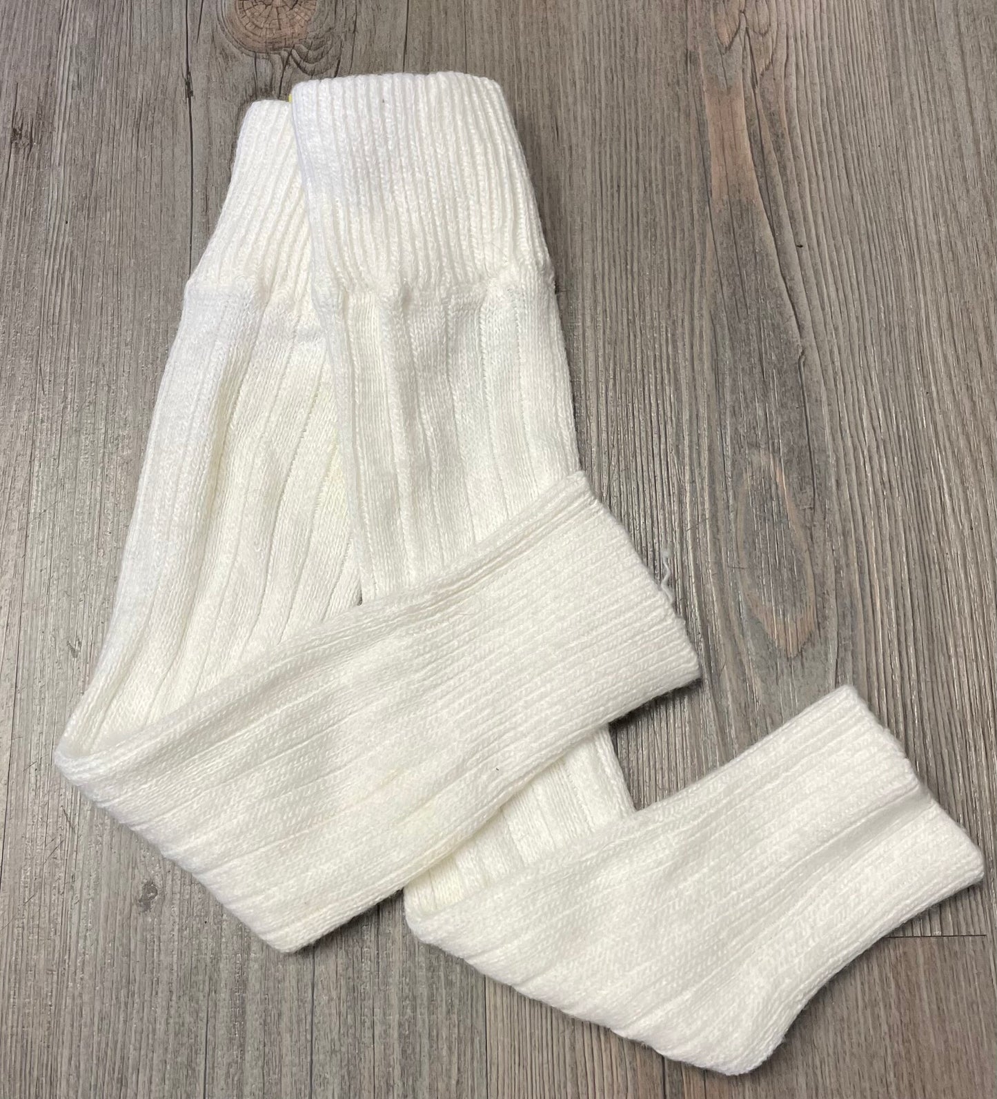 White  Leg Knit Warmer, One Size