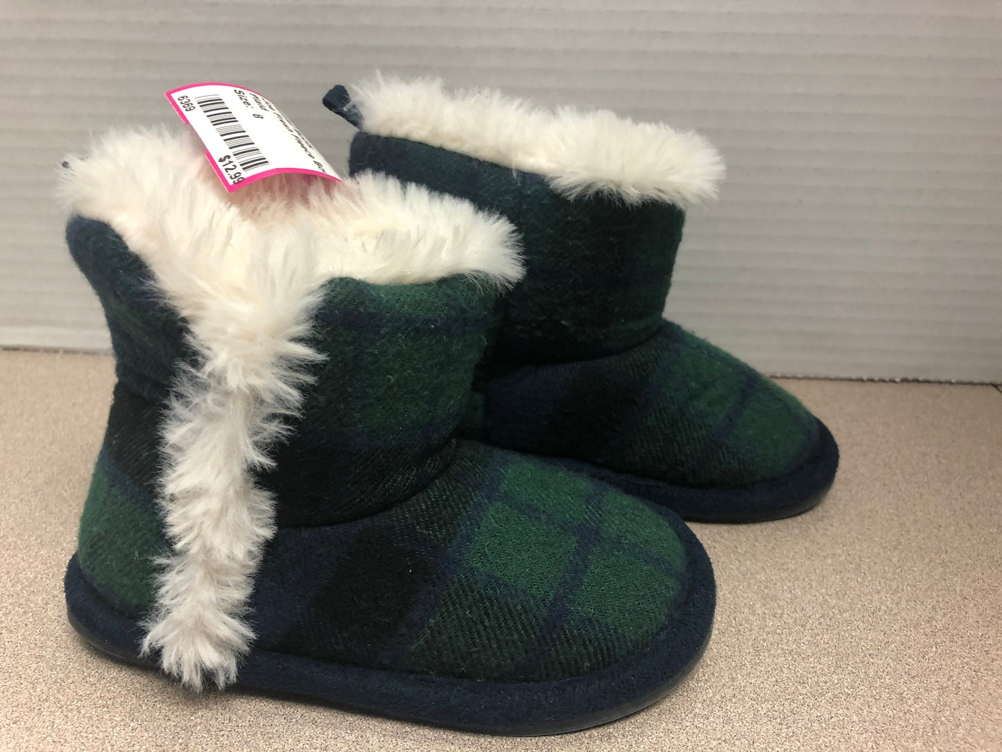 Plaid  Joe Fresh Fleece Boots, 8T