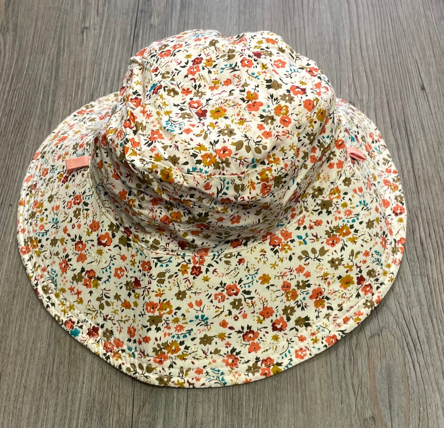 Floral  Reversible Bucket Hat, 1- 2Y