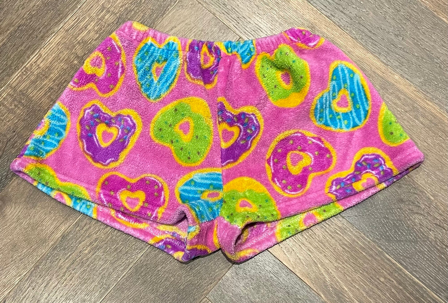 Multi  Fuzzies Fleece Pj Shorts, 10-12Y