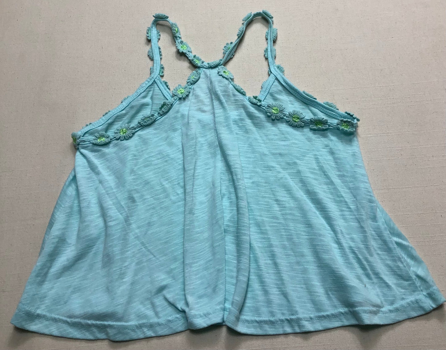 Teal  Vintage Havana Tank Top, 7-8Y
